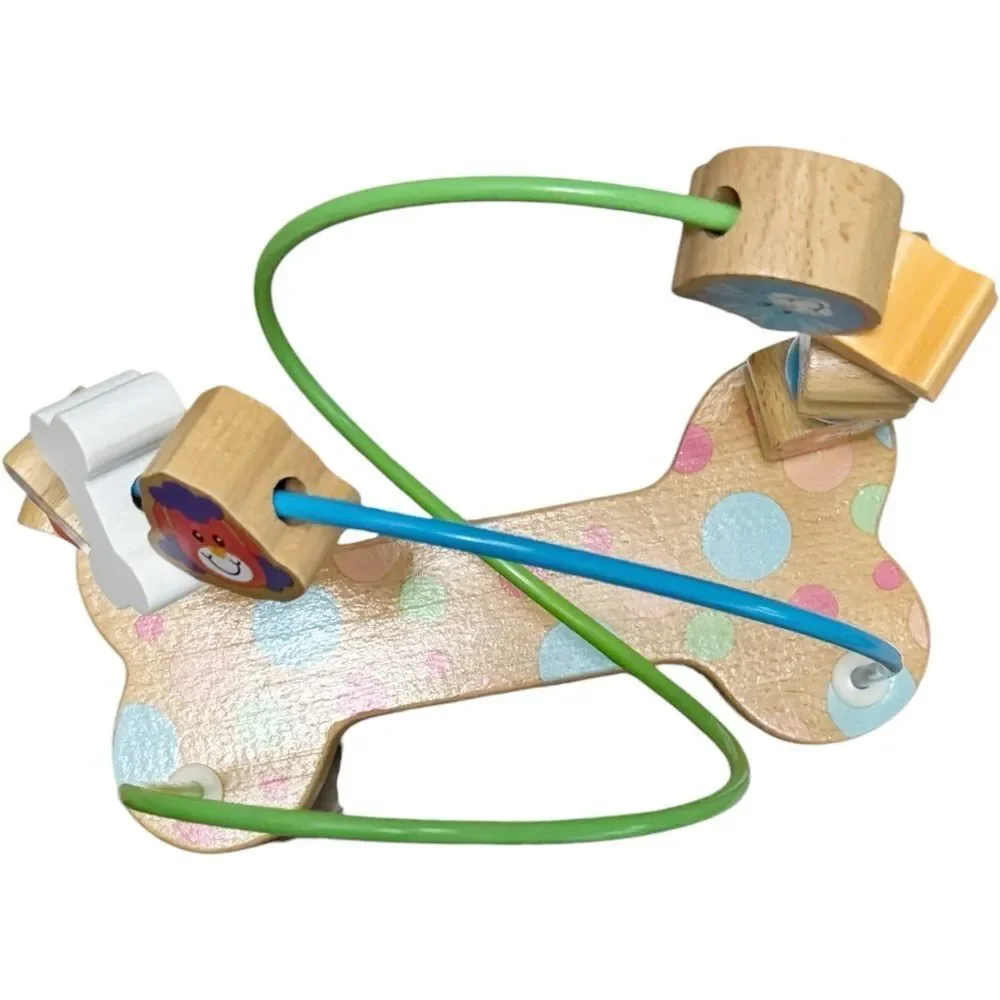 Melissa & Doug First Play Pets Wooden Bead Maze Suction Cups Babies Kids Toy.